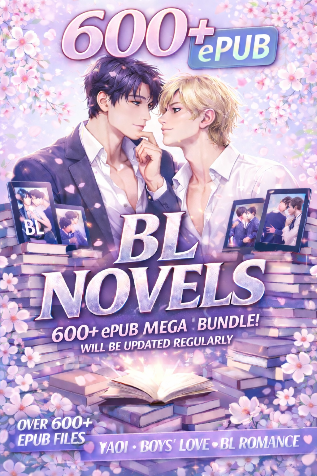 600+ Epub BL Novels Mega Bundle | Boys' Love, Yaoi, Danmei | Instant Download